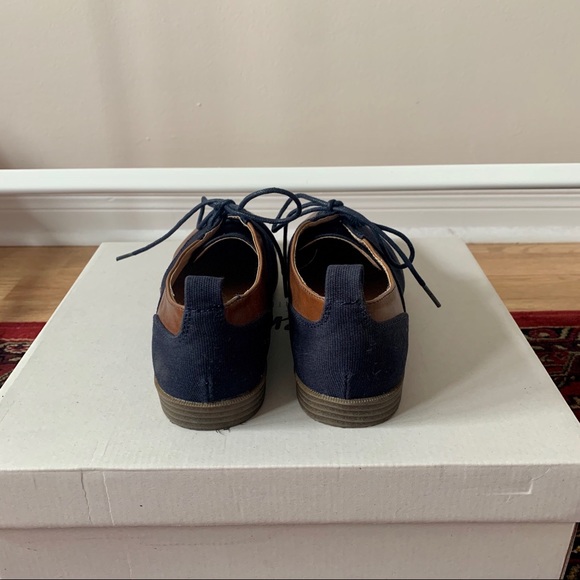 Blue and Brown Oxford-Style Shoes | worn ONCE! - Picture 4 of 5